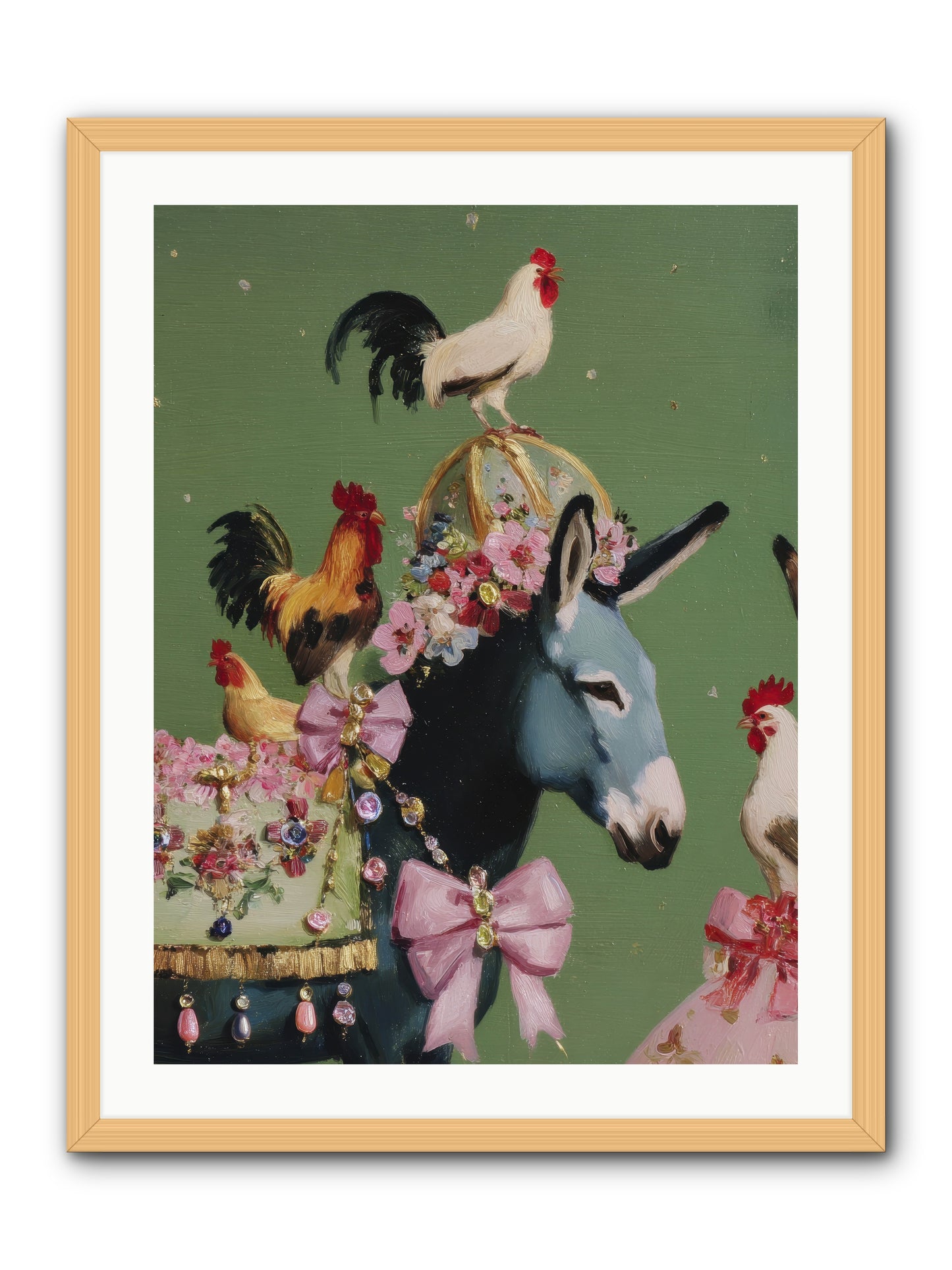 The Lovliest Gathering -- Framed Print - Natural 24x32