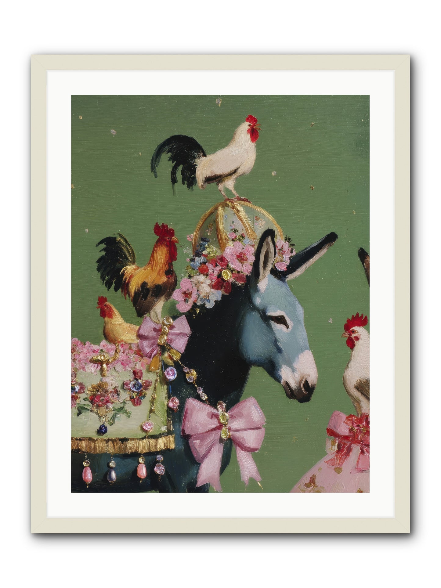 The Lovliest Gathering -- Framed Print - White 24x32