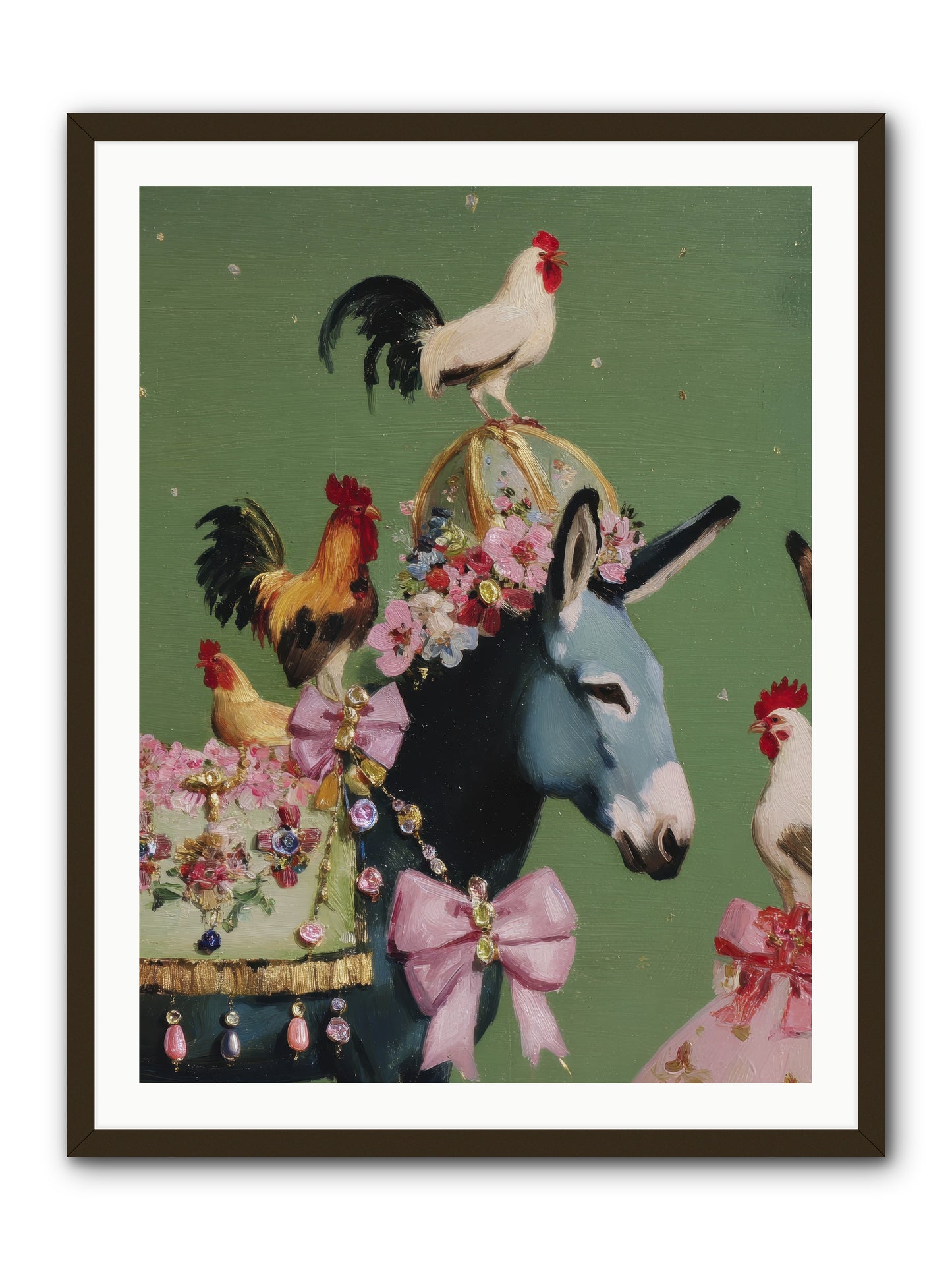 The Lovliest Gathering -- Framed Print - Black 30x40