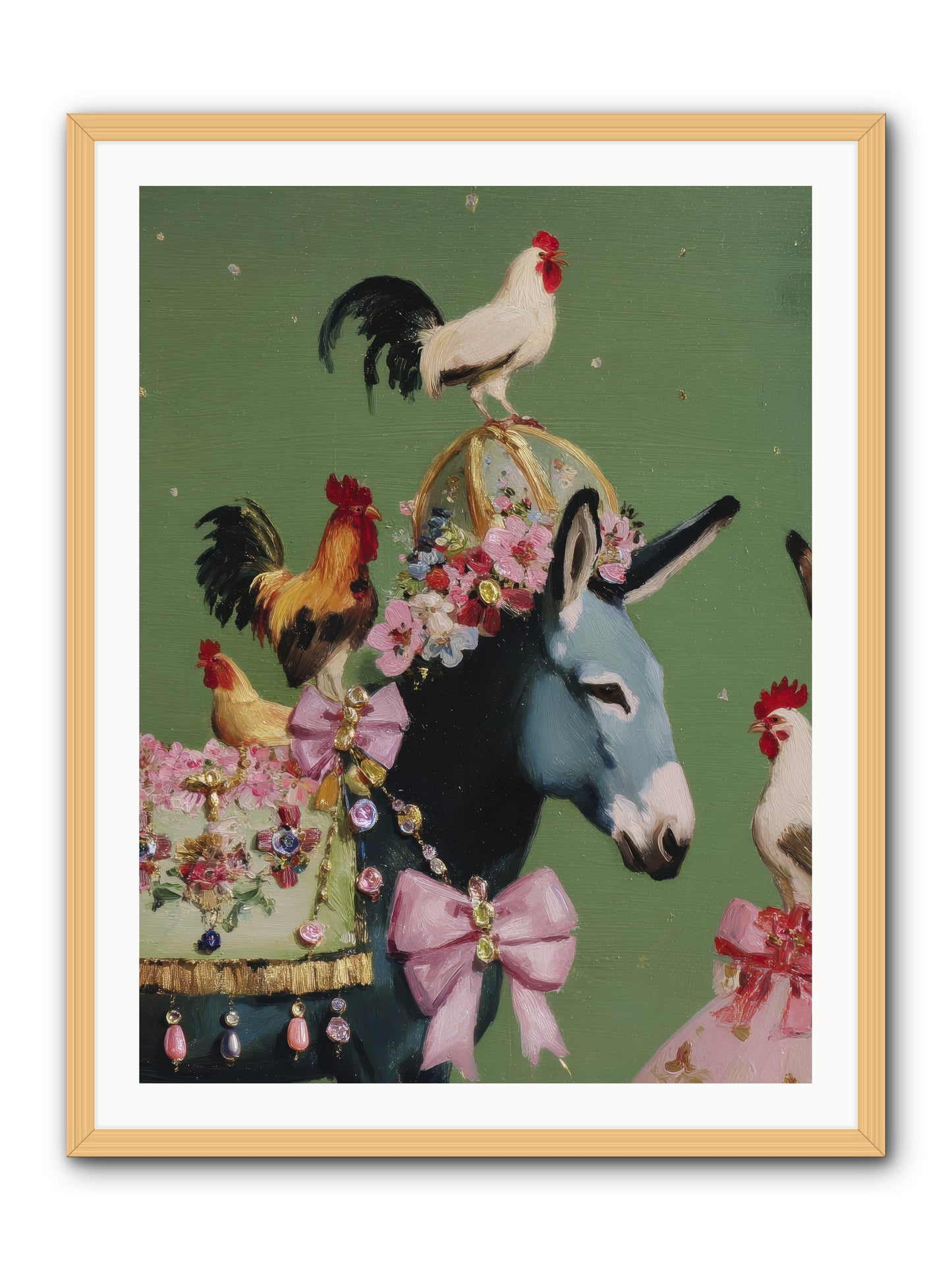 The Lovliest Gathering -- Framed Print - Natural 30x40