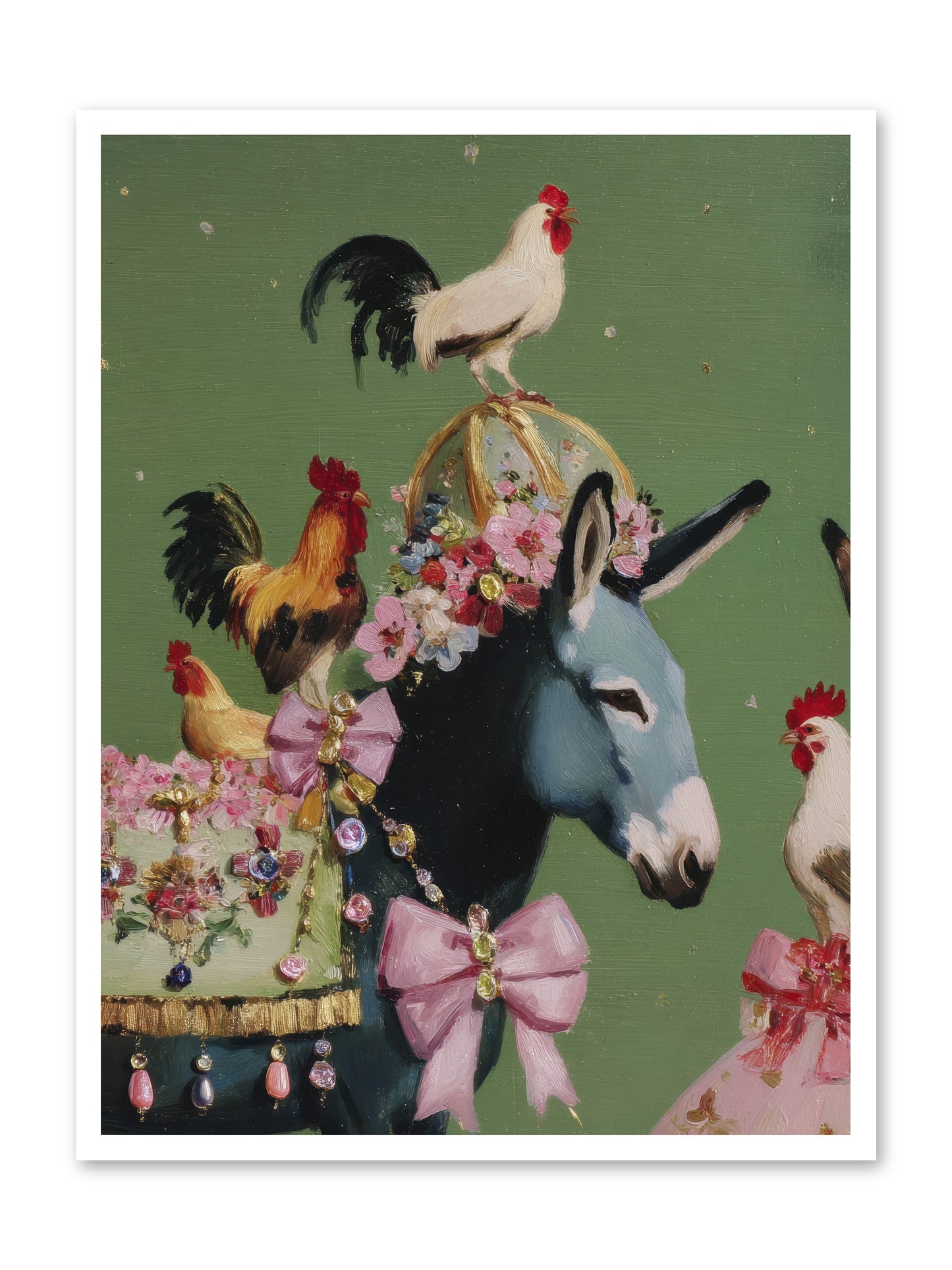 The Lovliest Gathering -- Loose Canvas Print 30x40