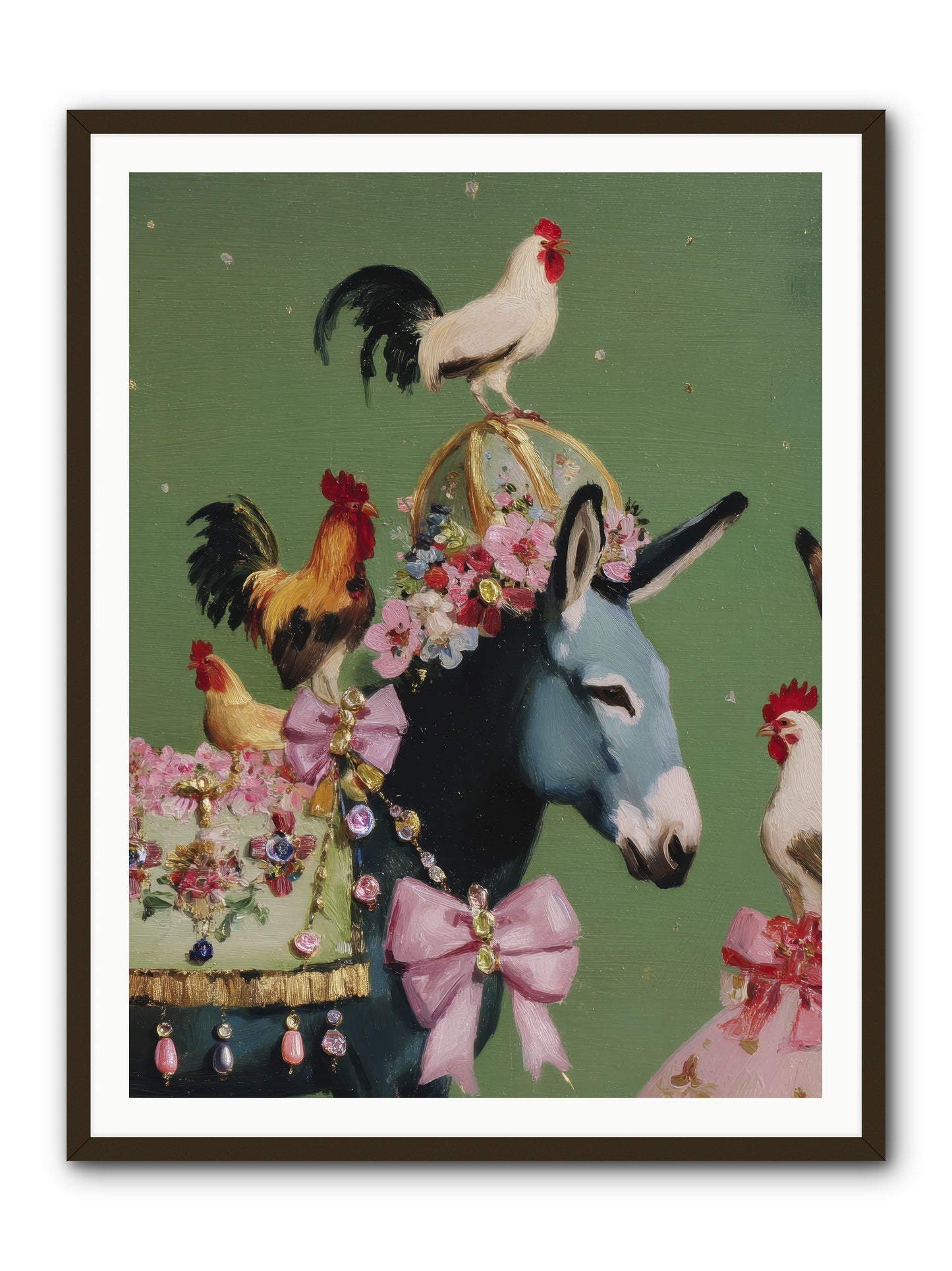 The Lovliest Gathering -- Framed Print - Black 36x48