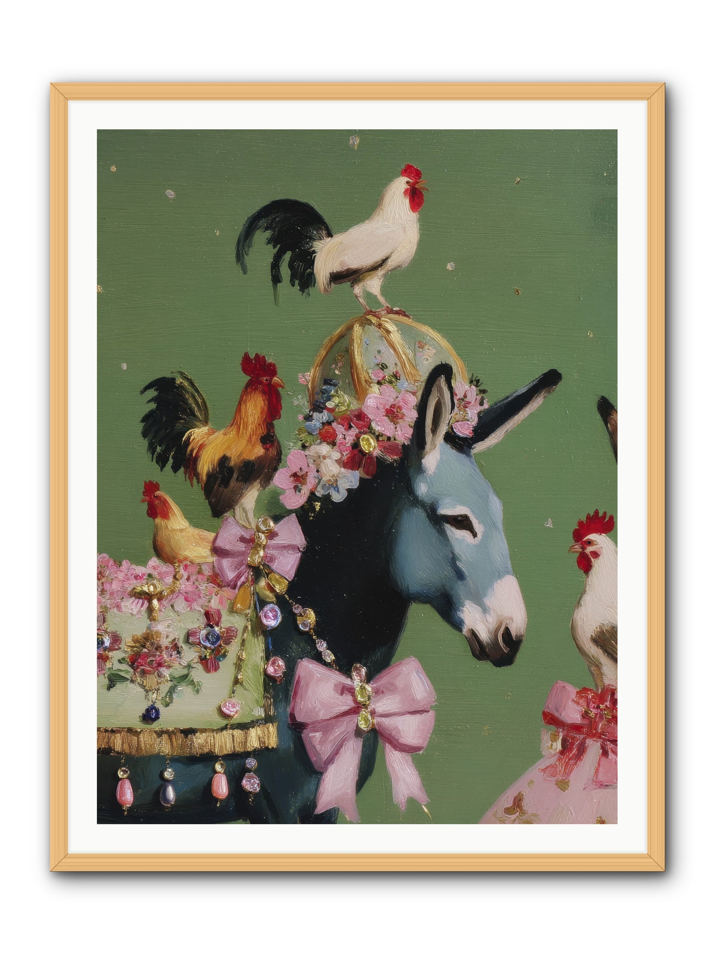 The Lovliest Gathering -- Framed Print - Natural 36x48