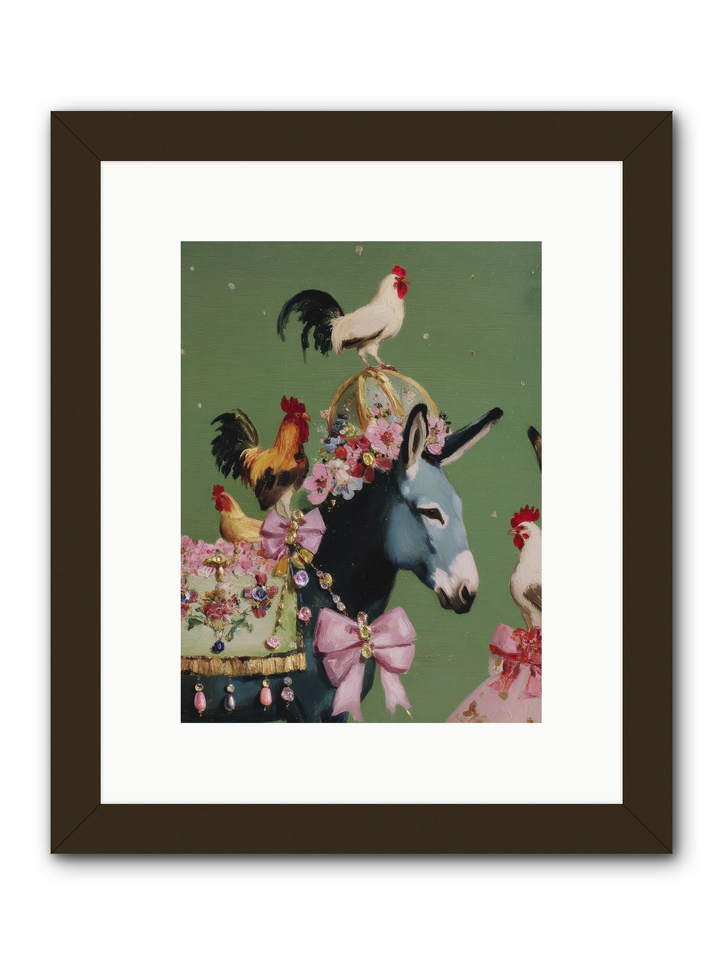 The Lovliest Gathering -- Framed Print - Black 9x12