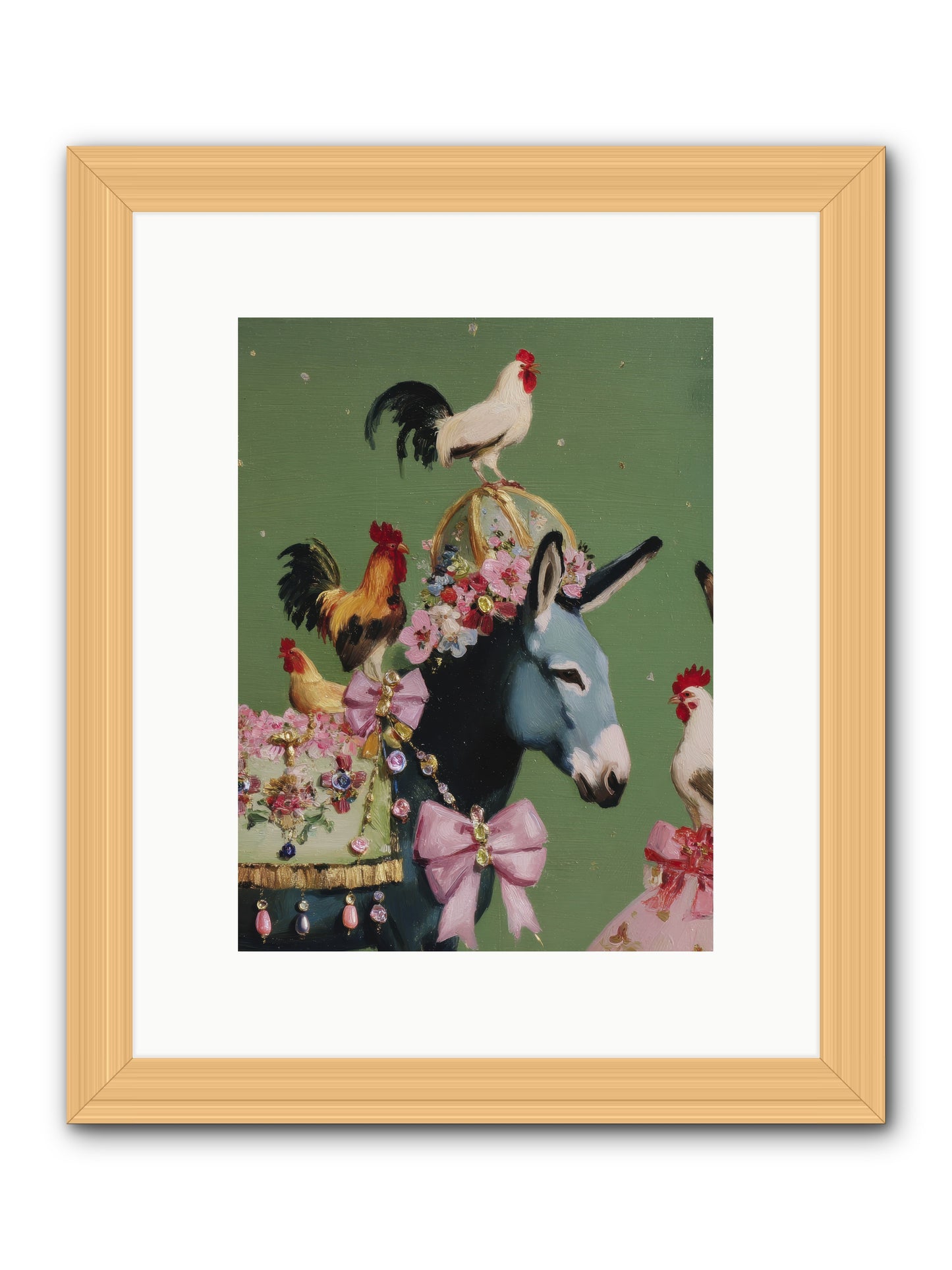 The Lovliest Gathering -- Framed Print - Natural 9x12