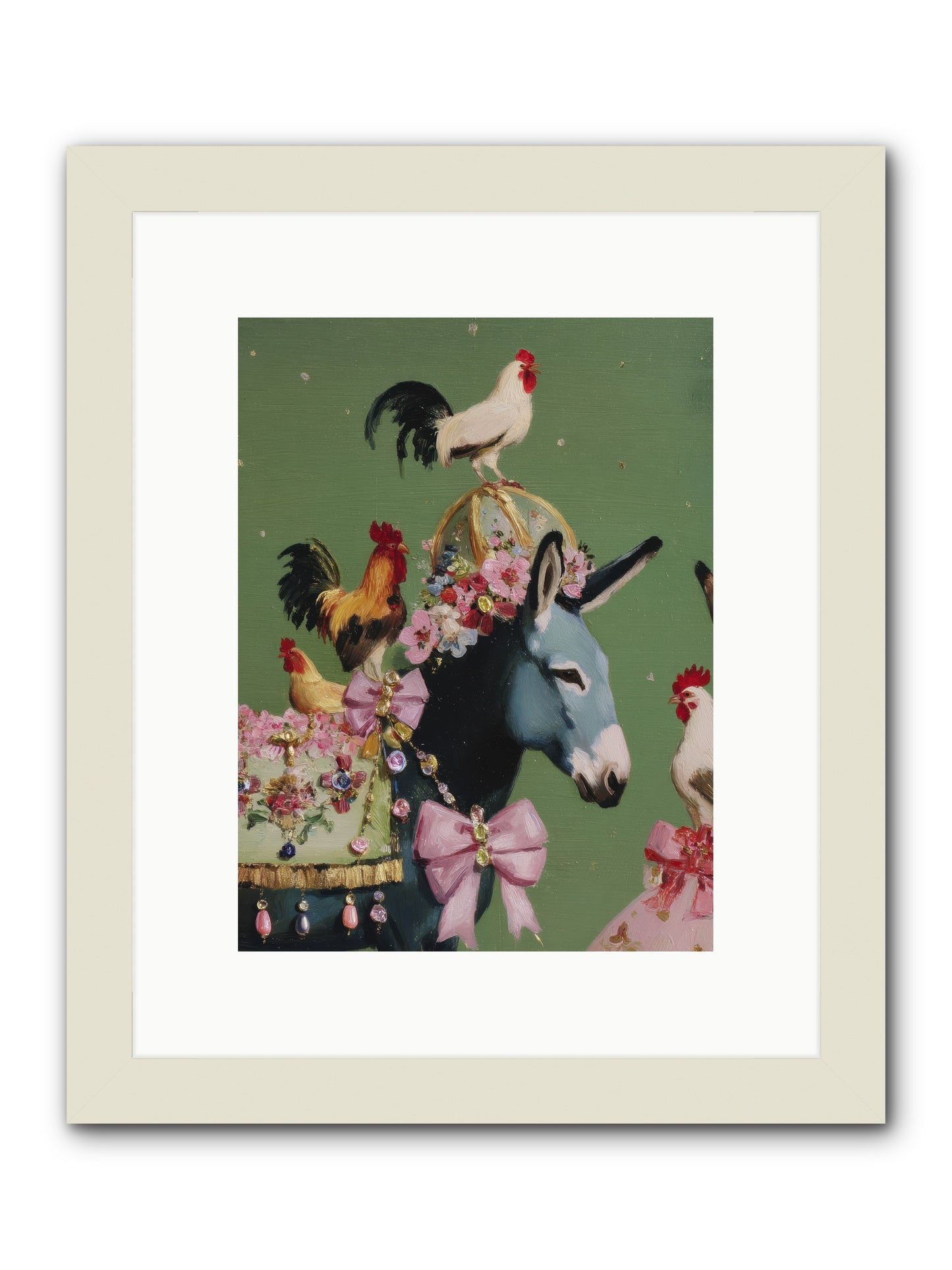 The Lovliest Gathering -- Framed Print - White 9x12