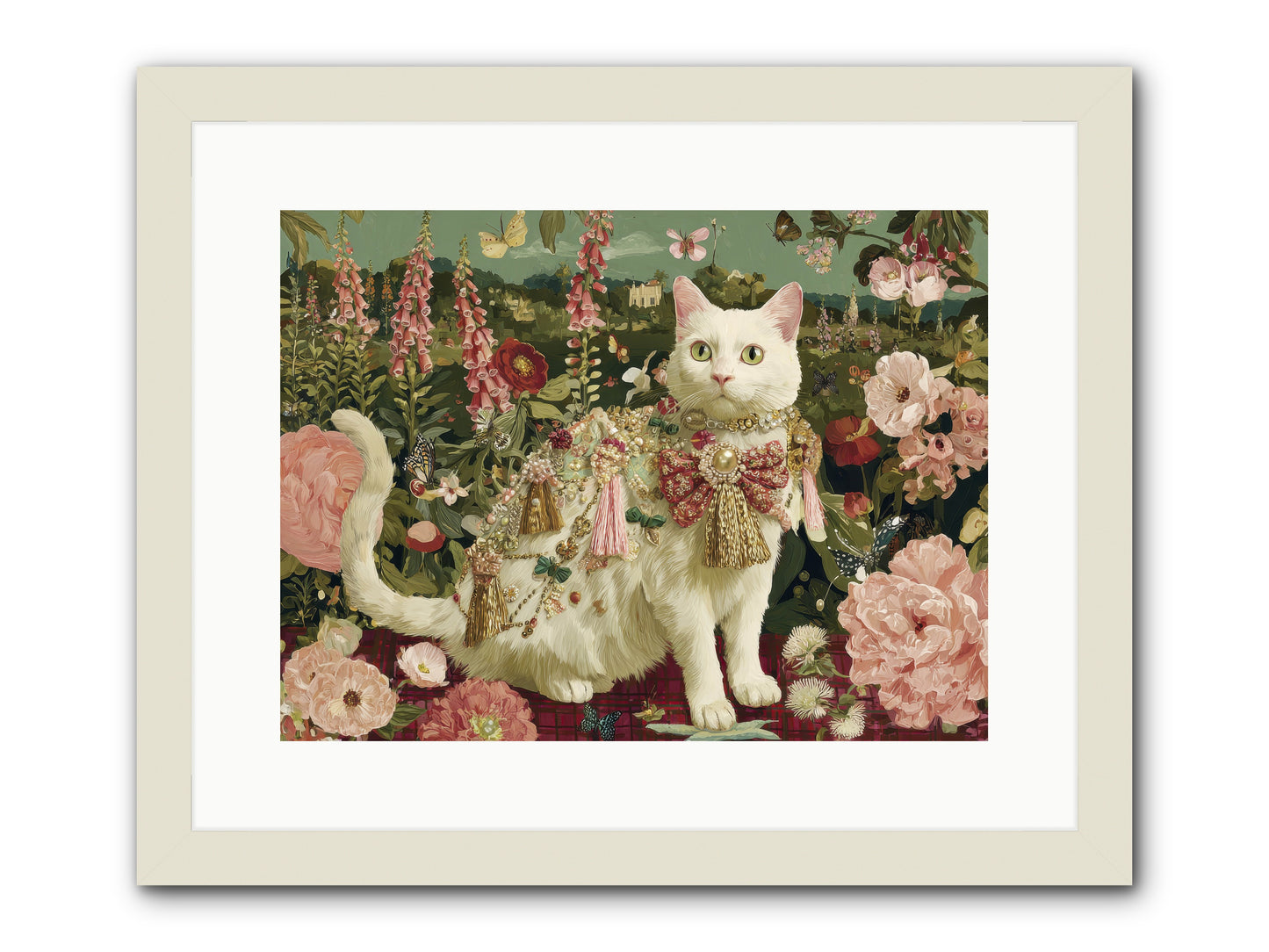 The Loyal Bloom -- Framed Print - White 16x12