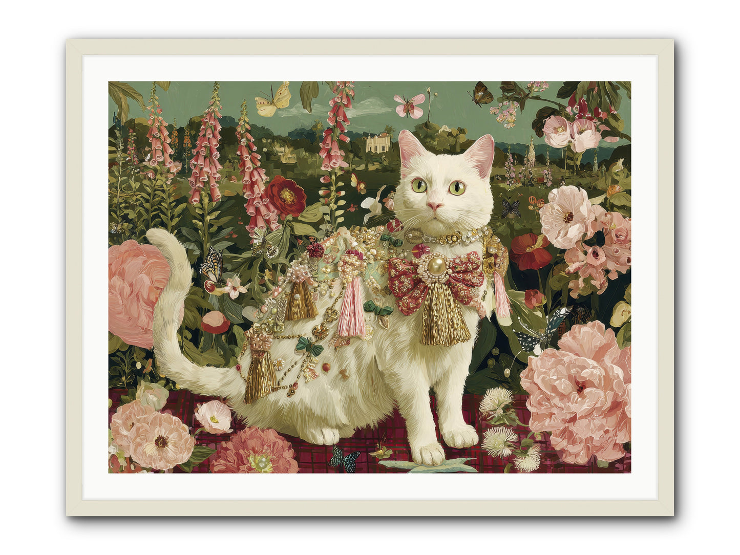 The Loyal Bloom -- Framed Print - White 40x30
