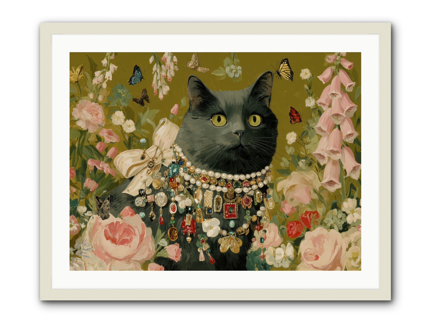 The Loyal Hour -- Framed Print - White 32x24