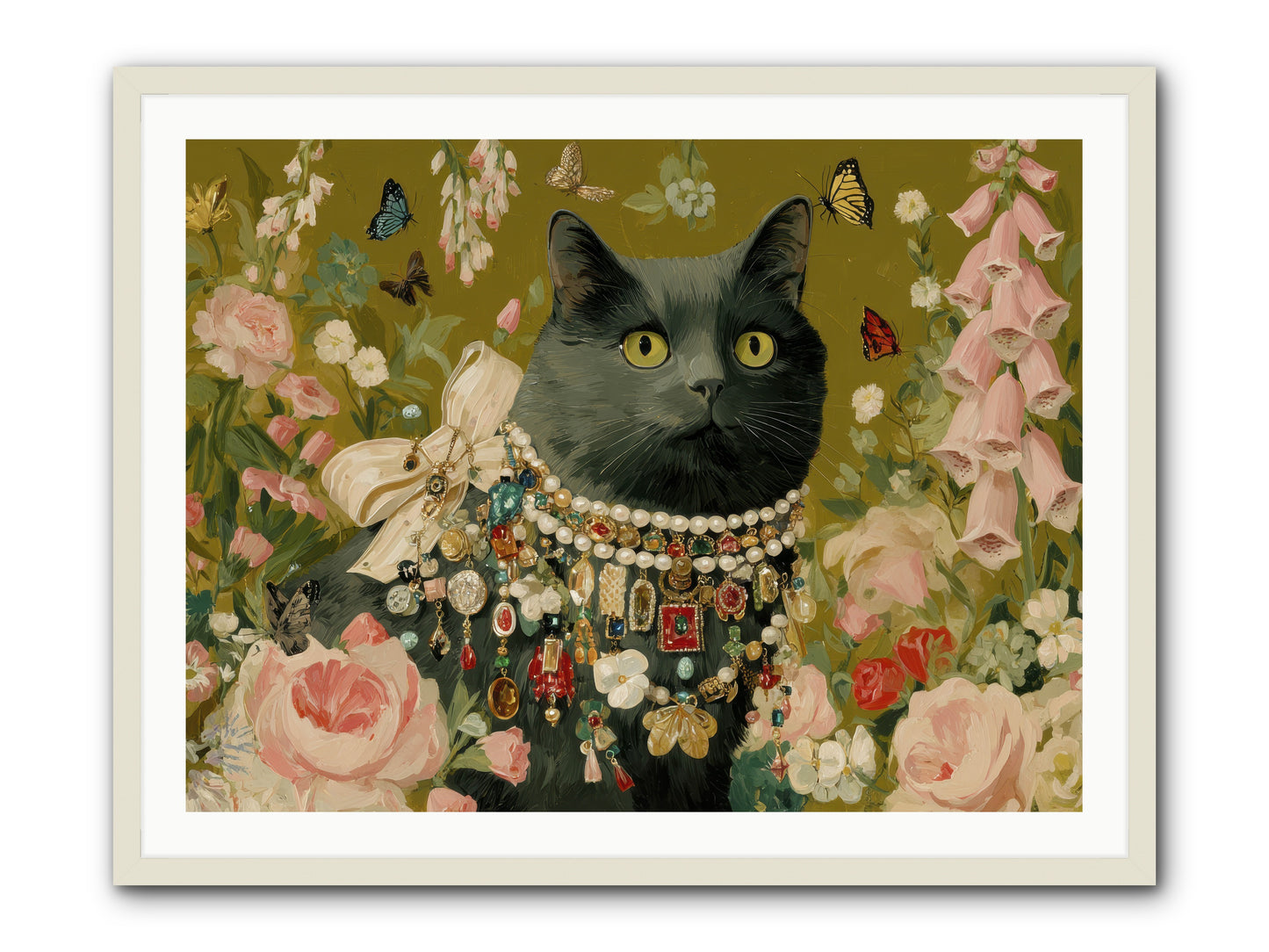 The Loyal Hour -- Framed Print - White 40x30