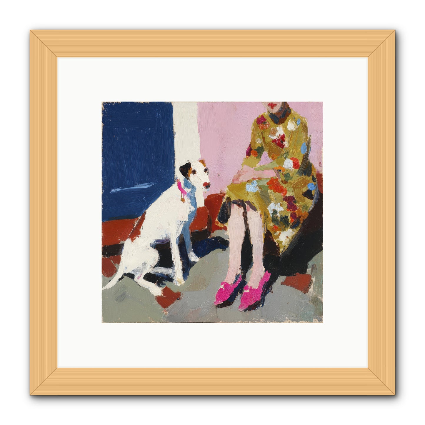 The Loyal One -- Framed Print - Natural 10x10
