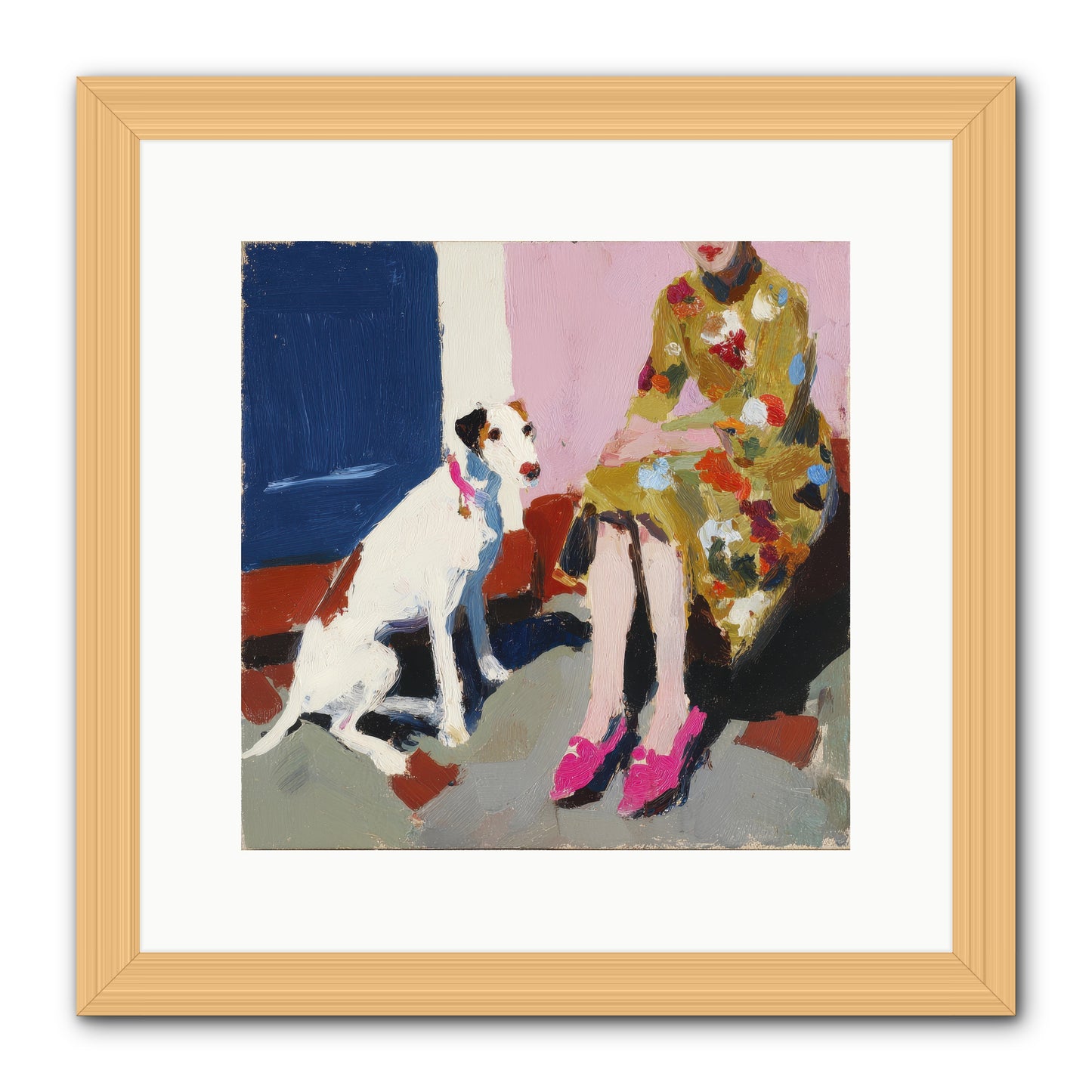The Loyal One -- Framed Print - Natural 12x12