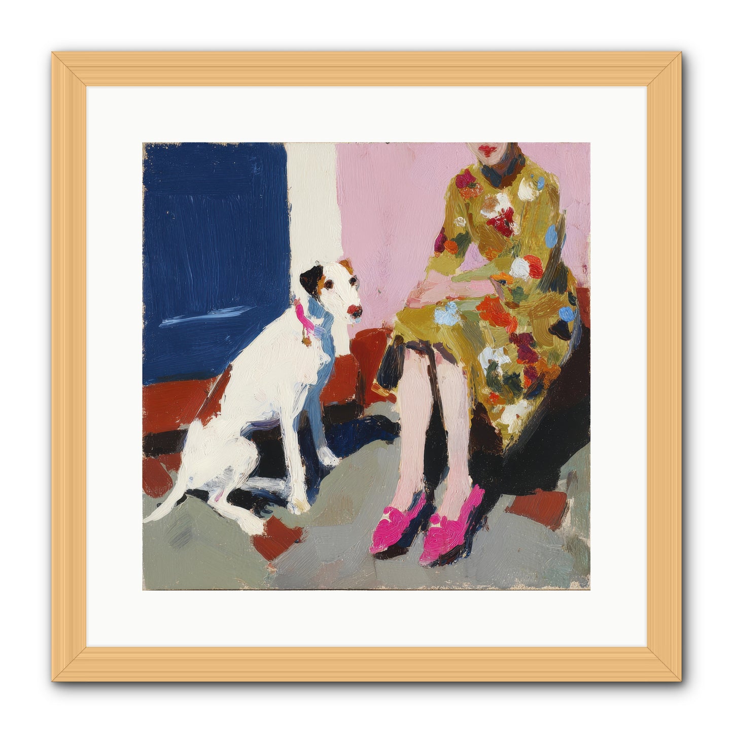 The Loyal One -- Framed Print - Natural 16x16