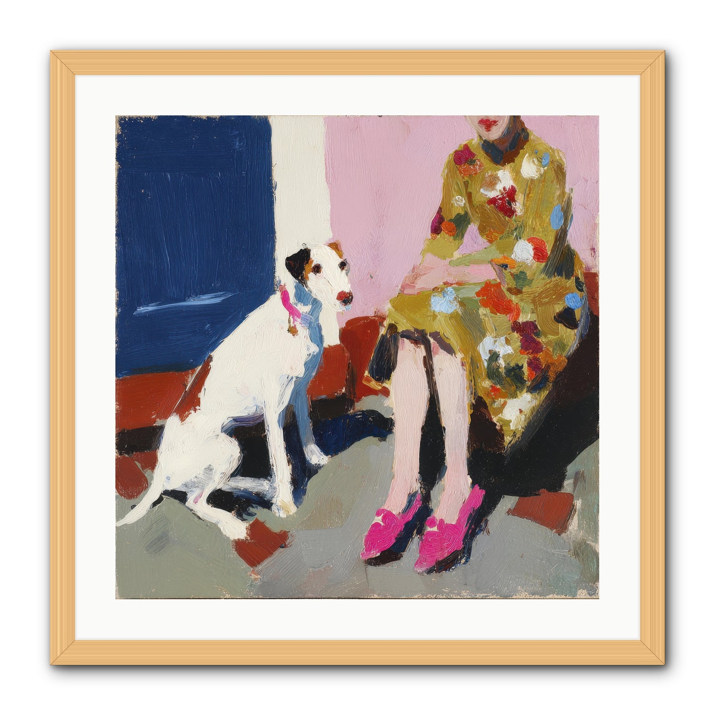 The Loyal One -- Framed Print - Natural 24x24