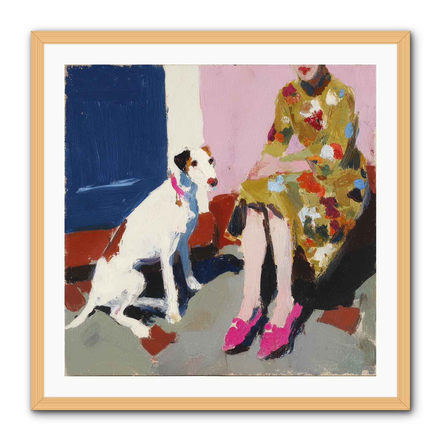 The Loyal One -- Framed Print - Natural 30x30