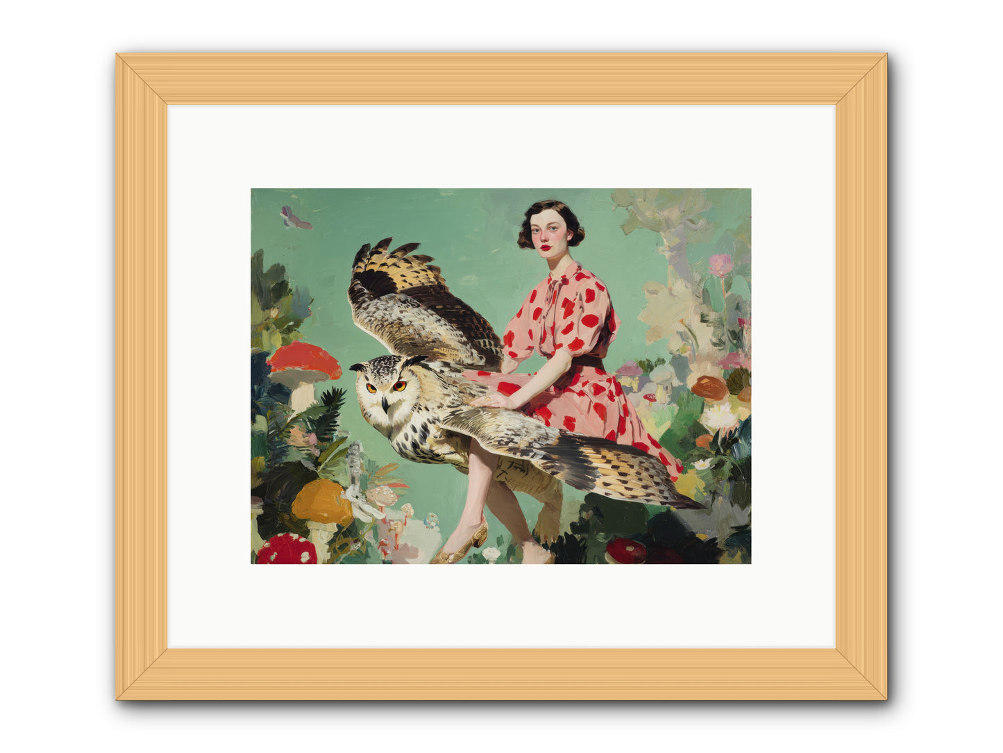 The Luminous Alcove-REZ -- Framed Print - Natural 12x9