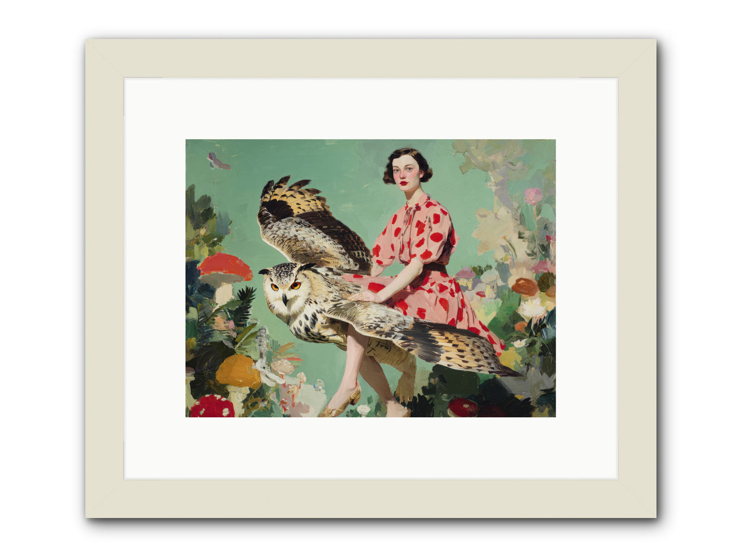 The Luminous Alcove-REZ -- Framed Print - White 12x9
