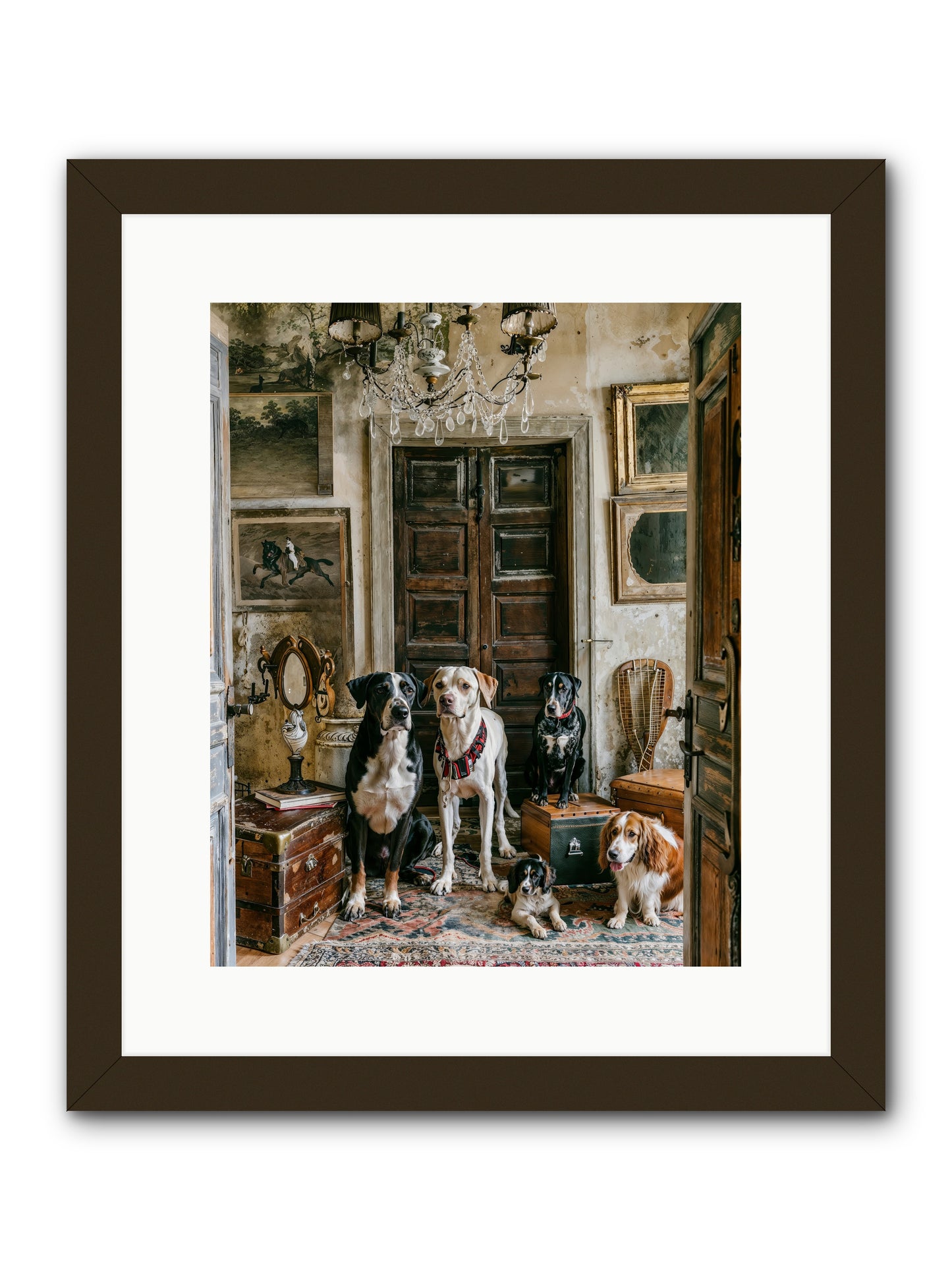 The Luxe Leash League -- Framed Print - Black 12x15