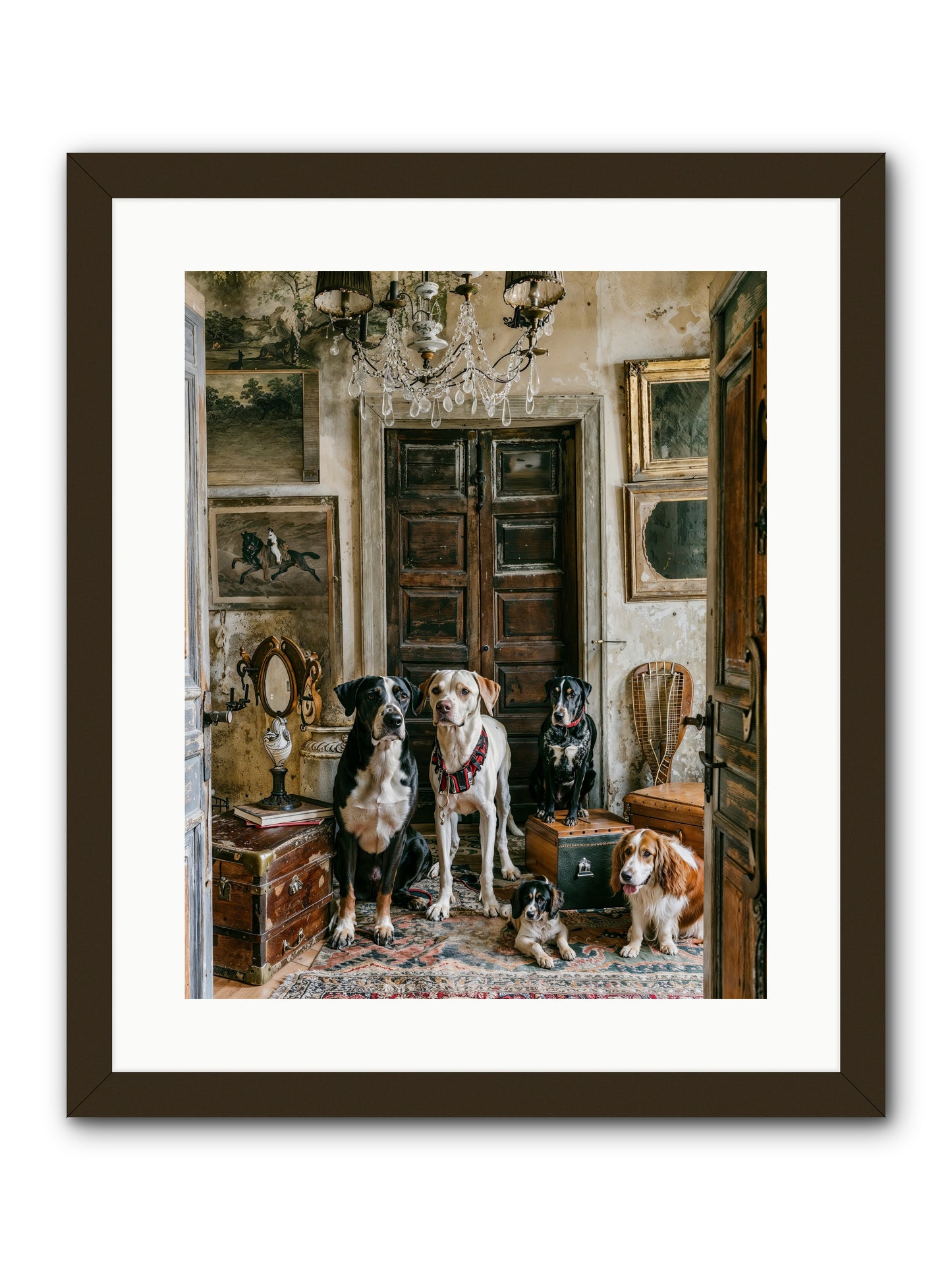 The Luxe Leash League -- Framed Print - Black 16x20