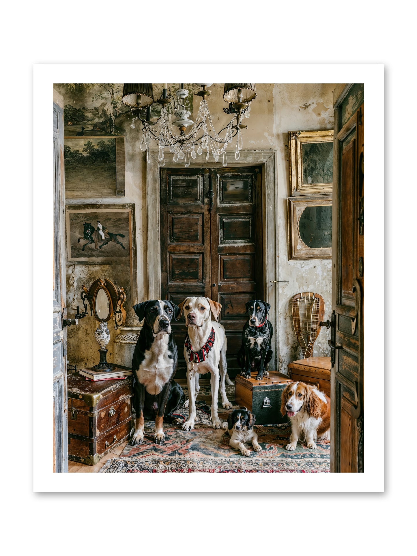 The Luxe Leash League -- Loose Canvas Print 16x20