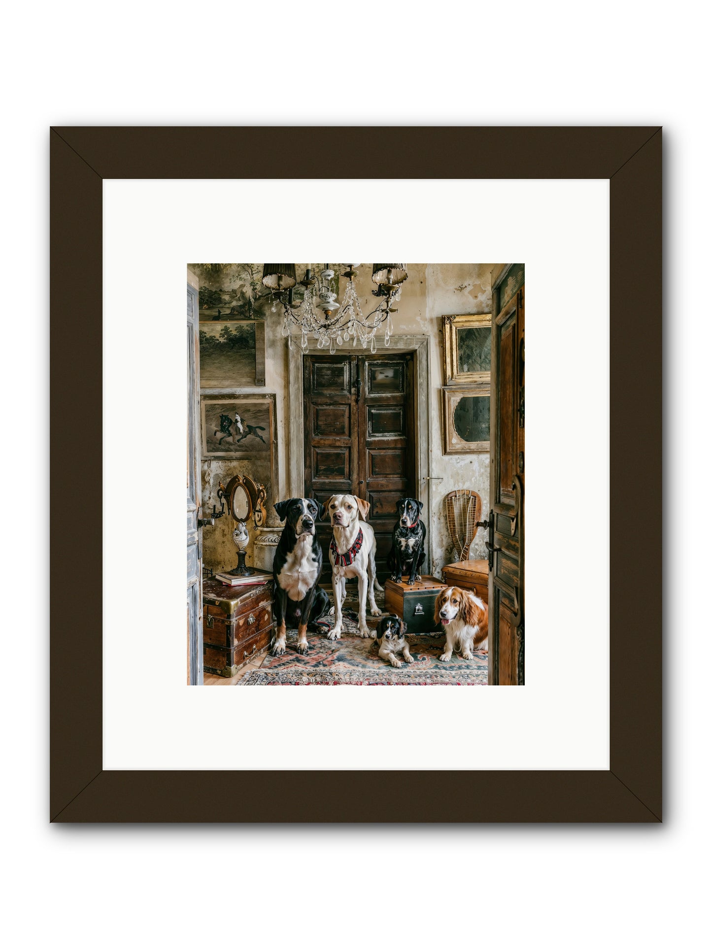 The Luxe Leash League -- Framed Print - Black 8x10