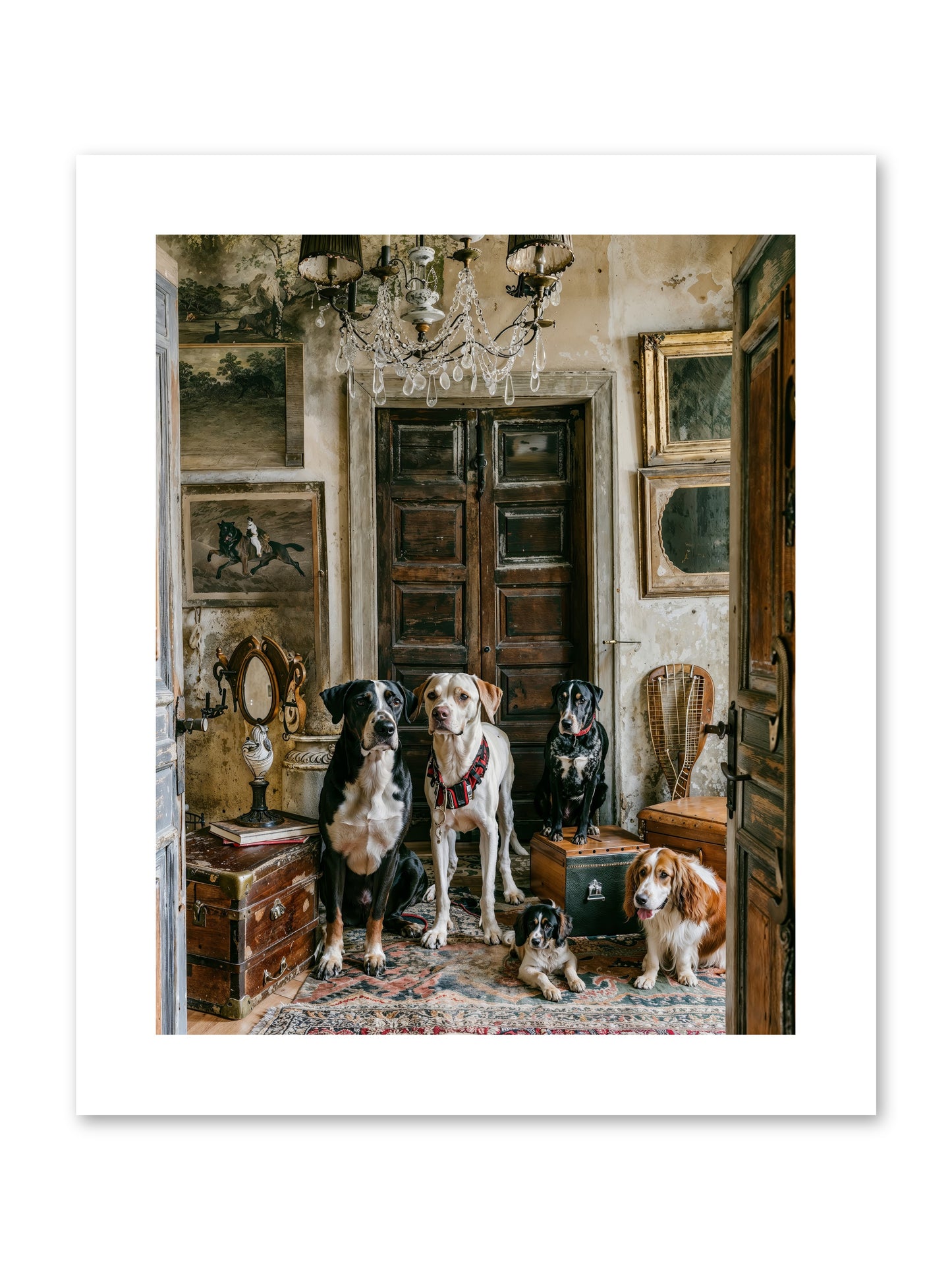 The Luxe Leash League -- Loose Canvas Print 8x10