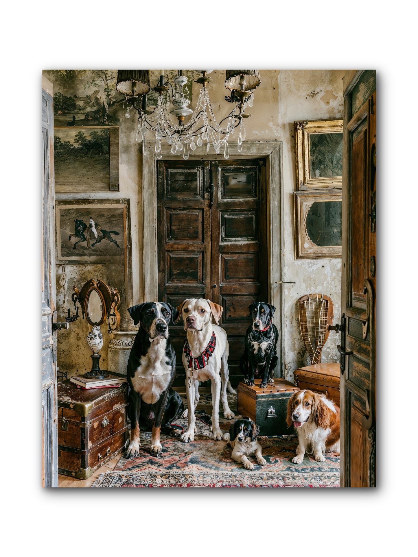 The Luxe Leash League -- Wrapped Canvas 8x10