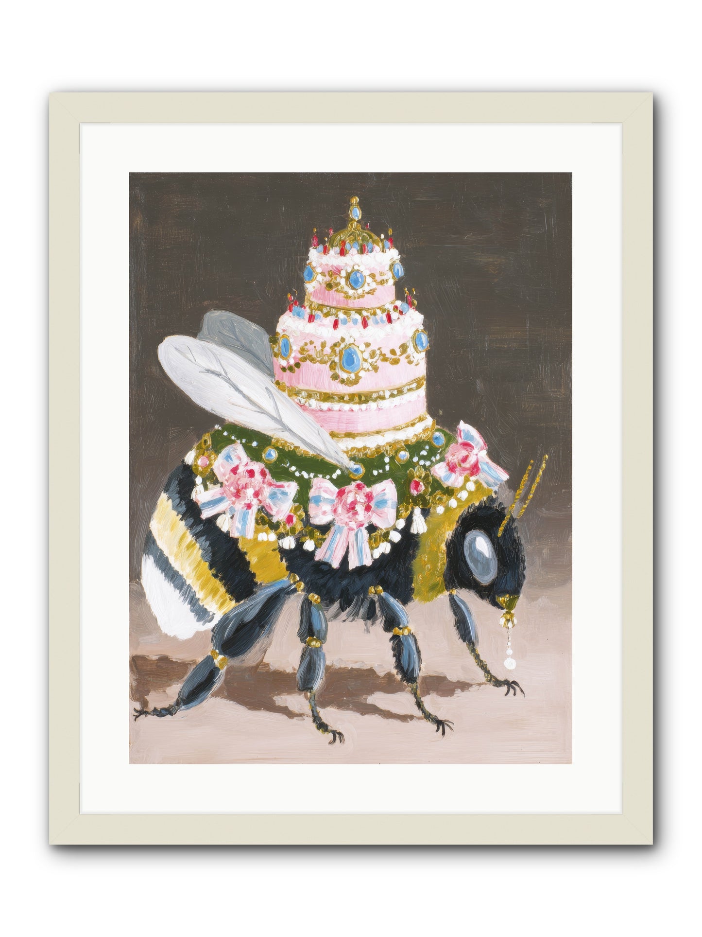 The Magnificent Hush -- Framed Print - White 18x24