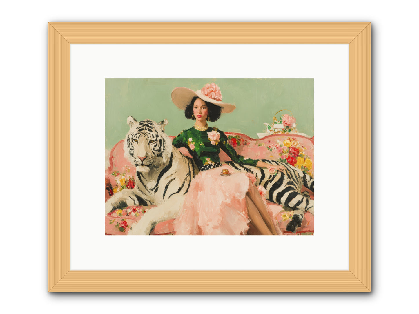 The Marigold Quill-REZ -- Framed Print - Natural 12x9