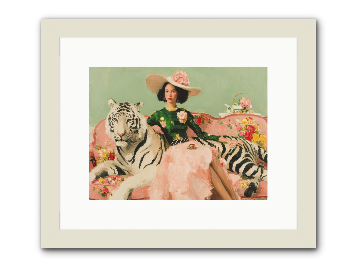 The Marigold Quill-REZ -- Framed Print - White 12x9