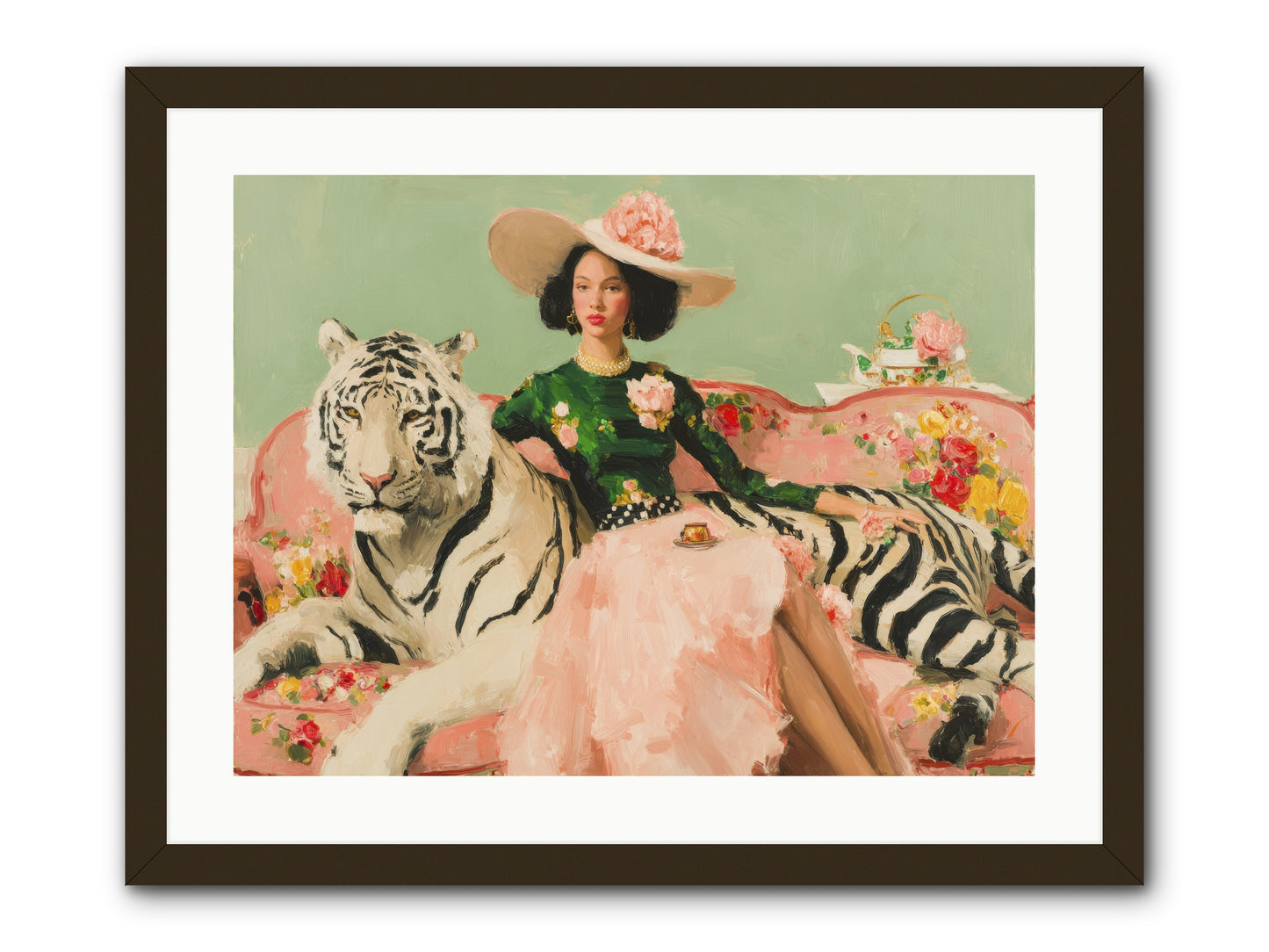The Marigold Quill-REZ -- Framed Print - Black 24x18
