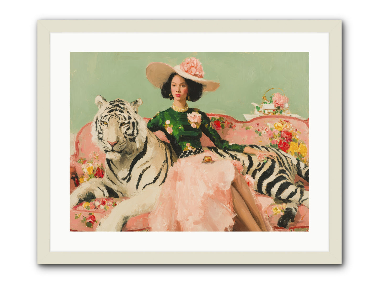 The Marigold Quill-REZ -- Framed Print - White 24x18