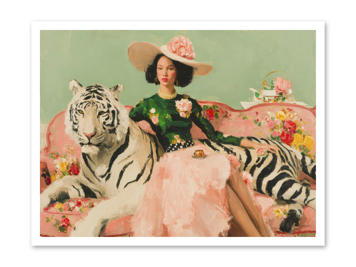 The Marigold Quill-REZ -- Loose Canvas Print 32x24