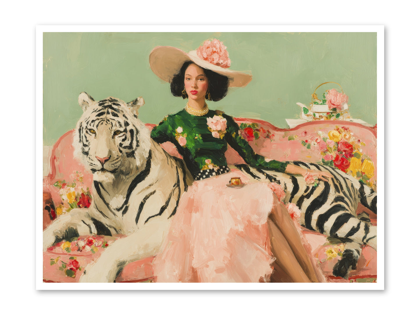The Marigold Quill-REZ -- Loose Canvas Print 48x36