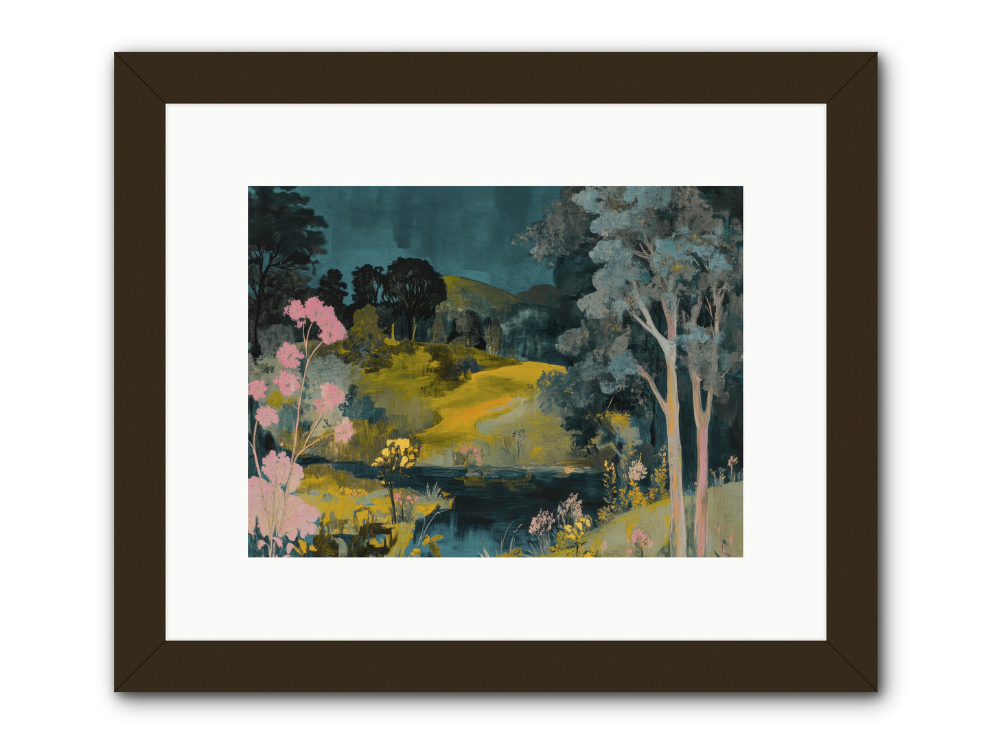 The Meadow Remembers -- Framed Print - Black 12x9