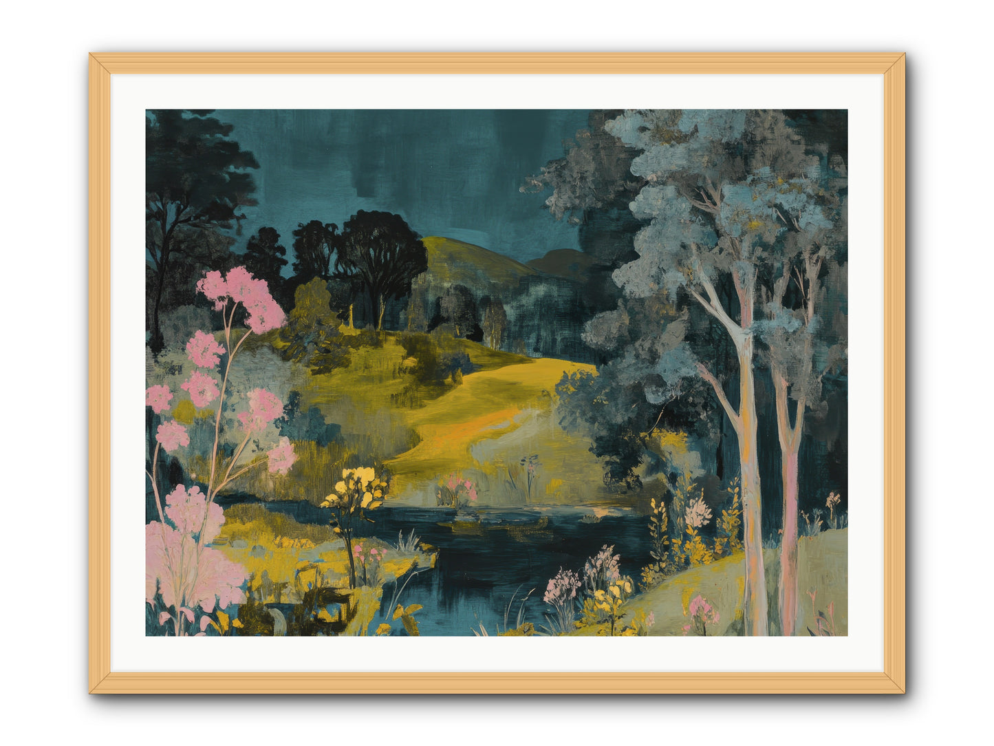 The Meadow Remembers -- Framed Print - Natural 40x30