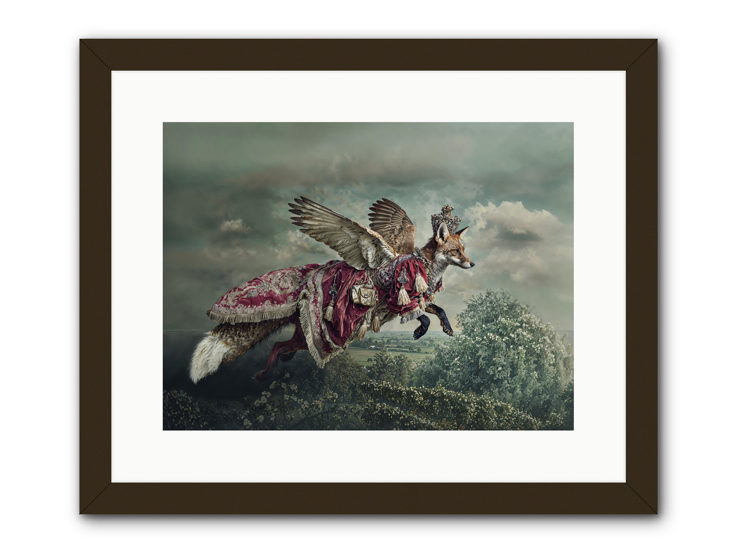 The Meadow Where You Waited -- Framed Print - Black 16x12