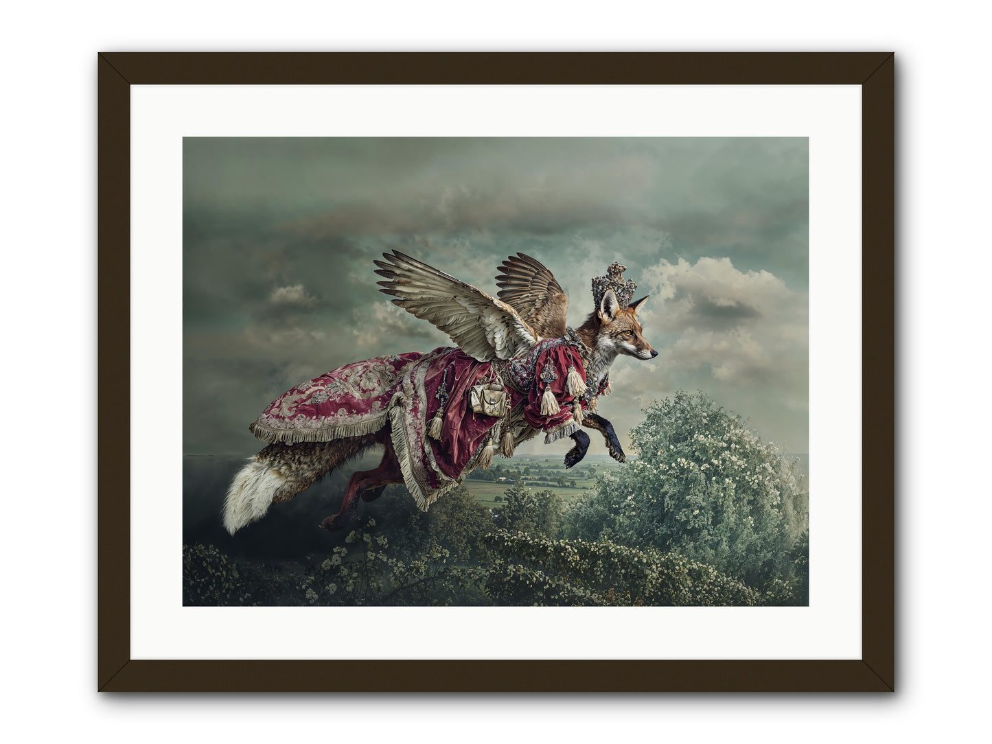 The Meadow Where You Waited -- Framed Print - Black 24x18