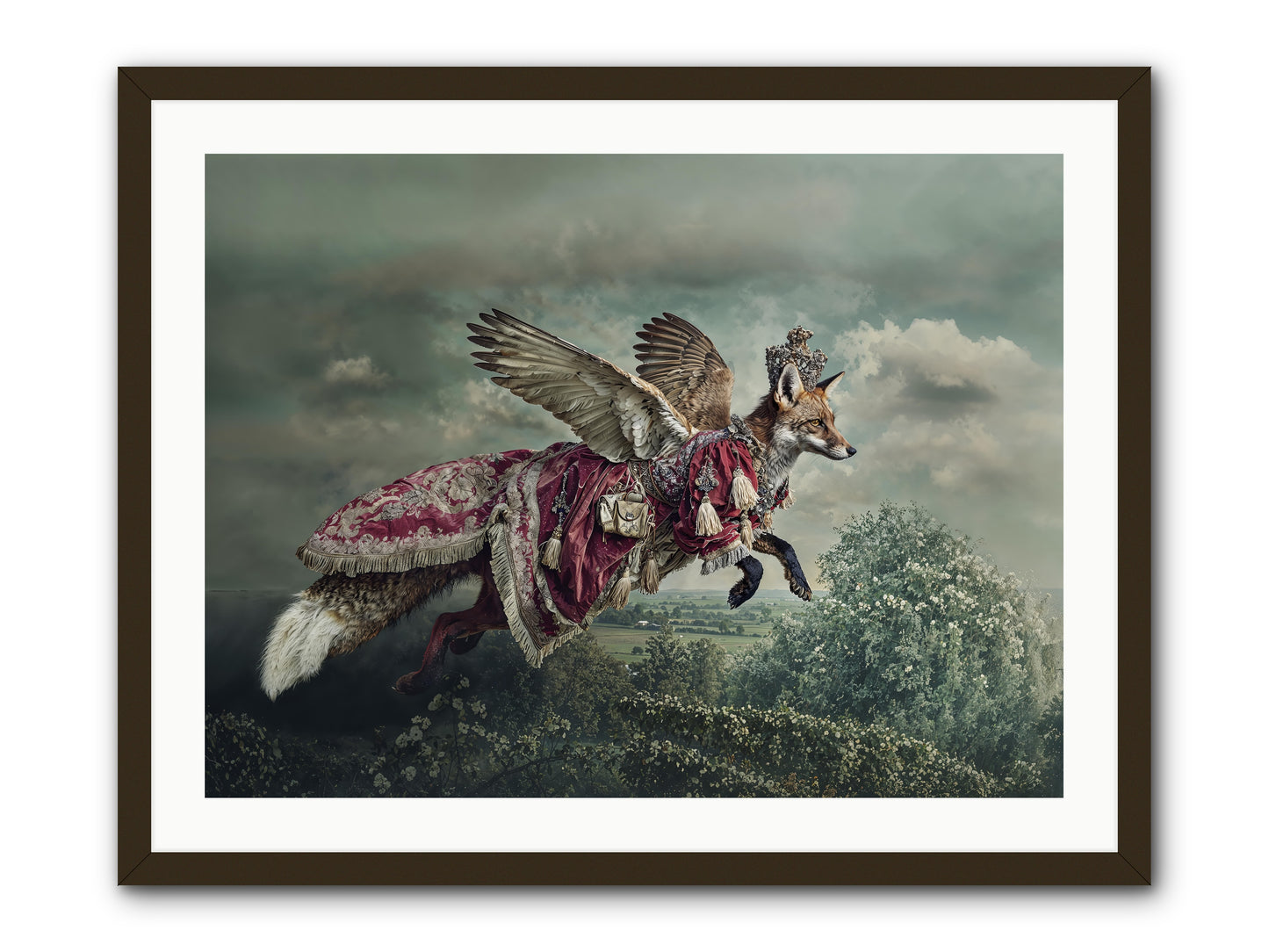 The Meadow Where You Waited -- Framed Print - Black 32x24