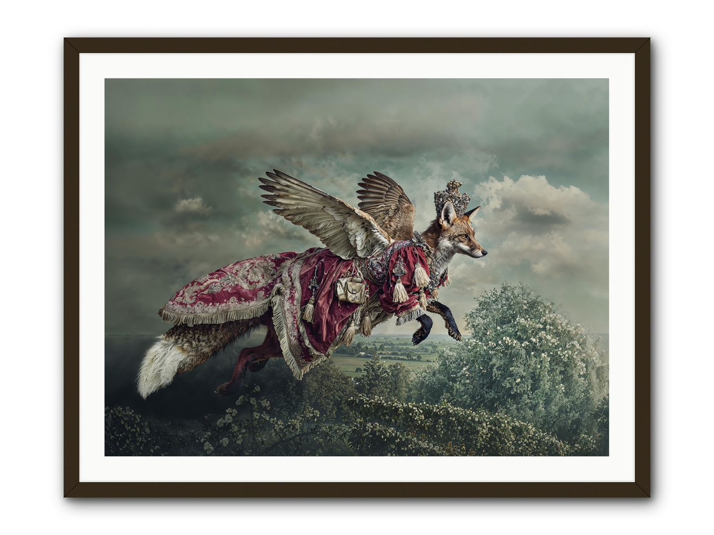 The Meadow Where You Waited -- Framed Print - Black 40x30
