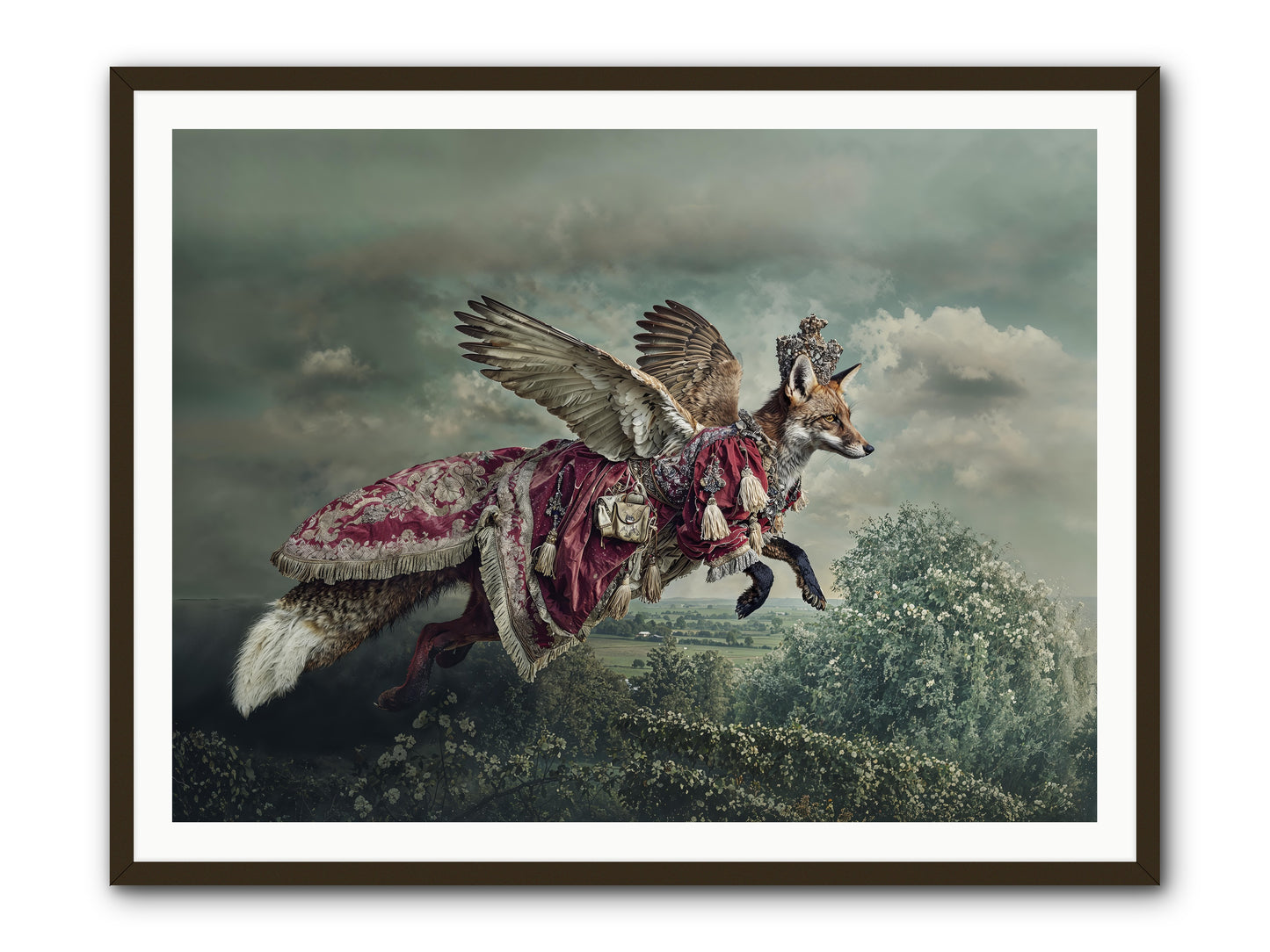 The Meadow Where You Waited -- Framed Print - Black 48x36