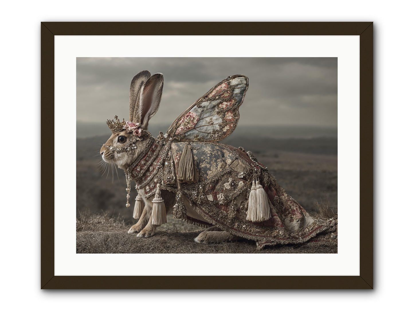 The Meadow at Nightfall -- Framed Print - Black 24x18