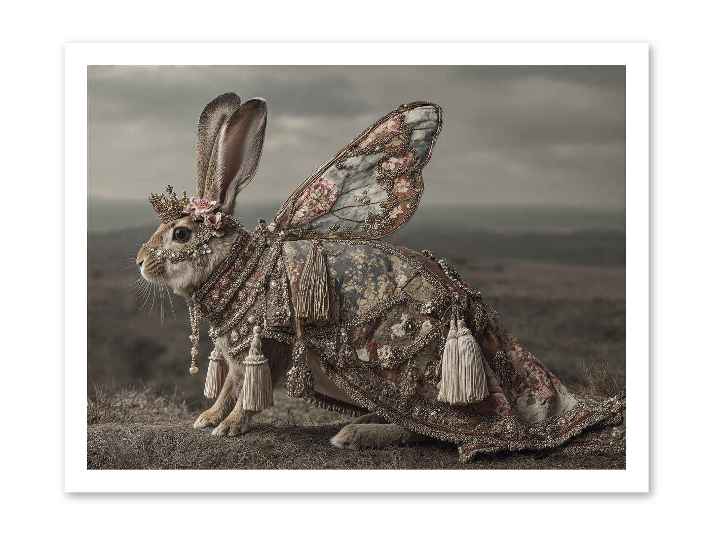 The Meadow at Nightfall -- Loose Canvas Print 24x18