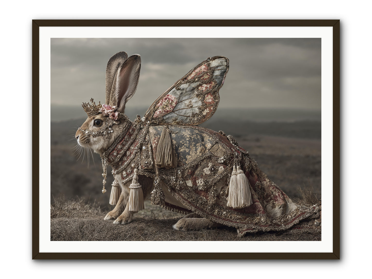 The Meadow at Nightfall -- Framed Print - Black 48x36