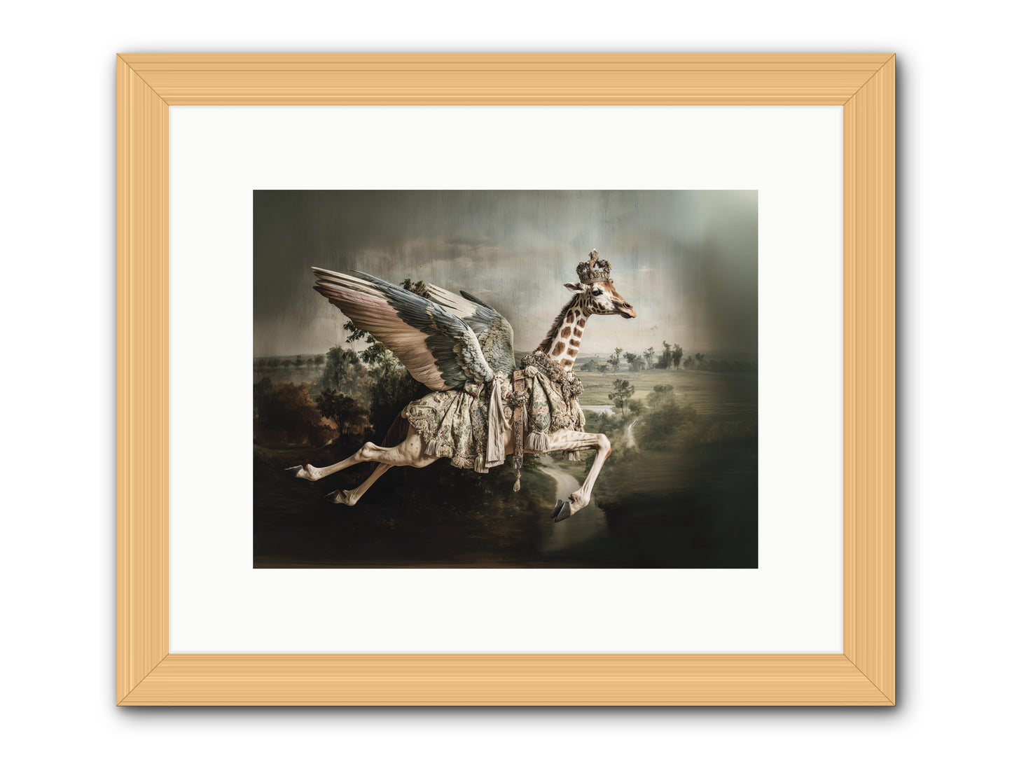 The Meadow of Second Chances -- Framed Print - Natural 12x9