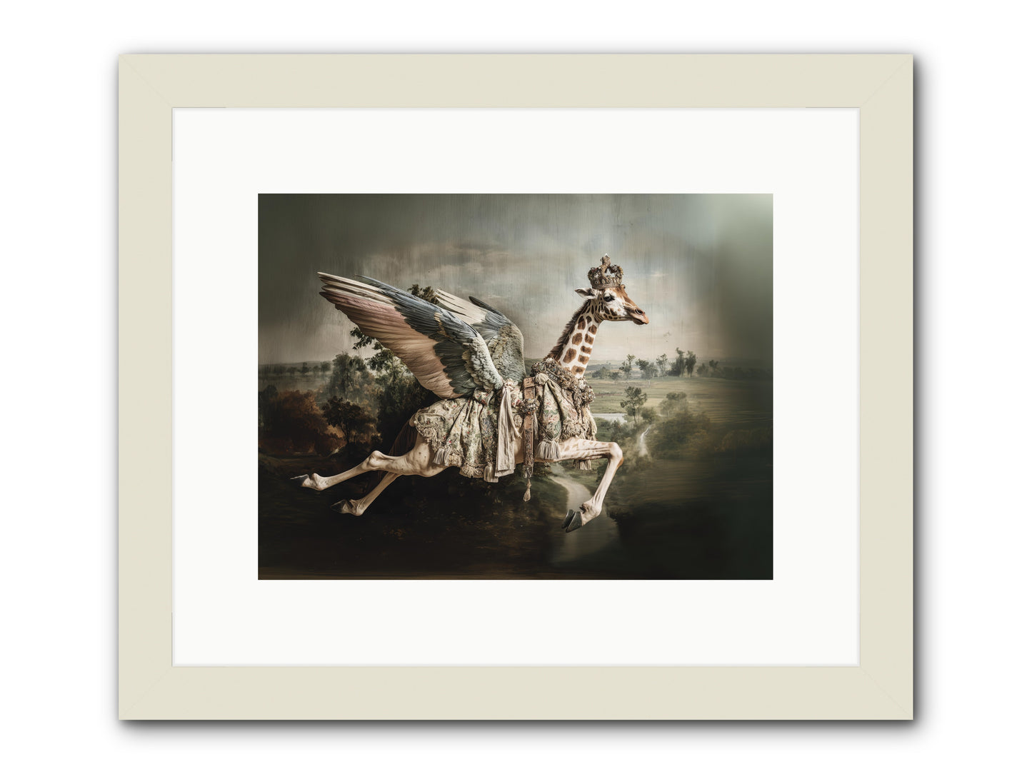 The Meadow of Second Chances -- Framed Print - White 12x9
