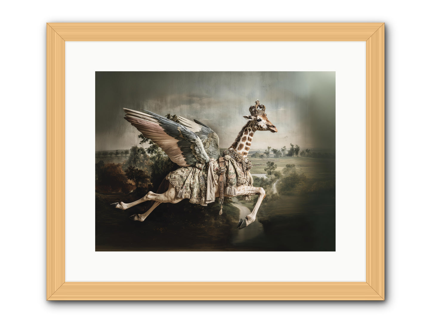 The Meadow of Second Chances -- Framed Print - Natural 16x12