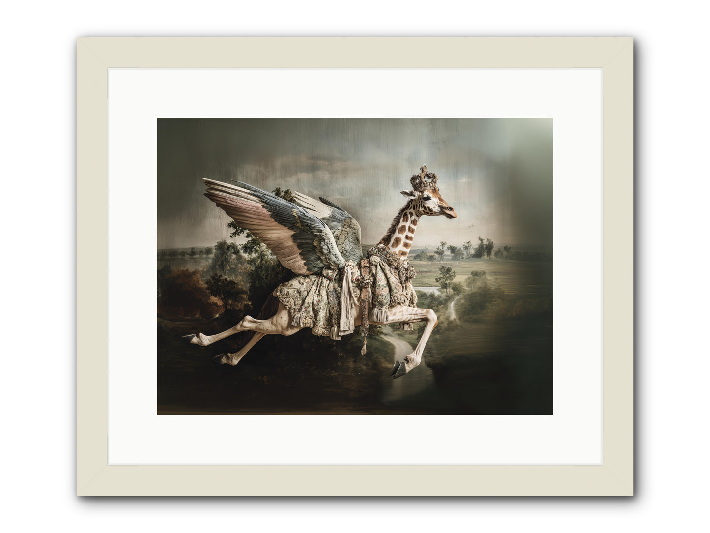 The Meadow of Second Chances -- Framed Print - White 16x12