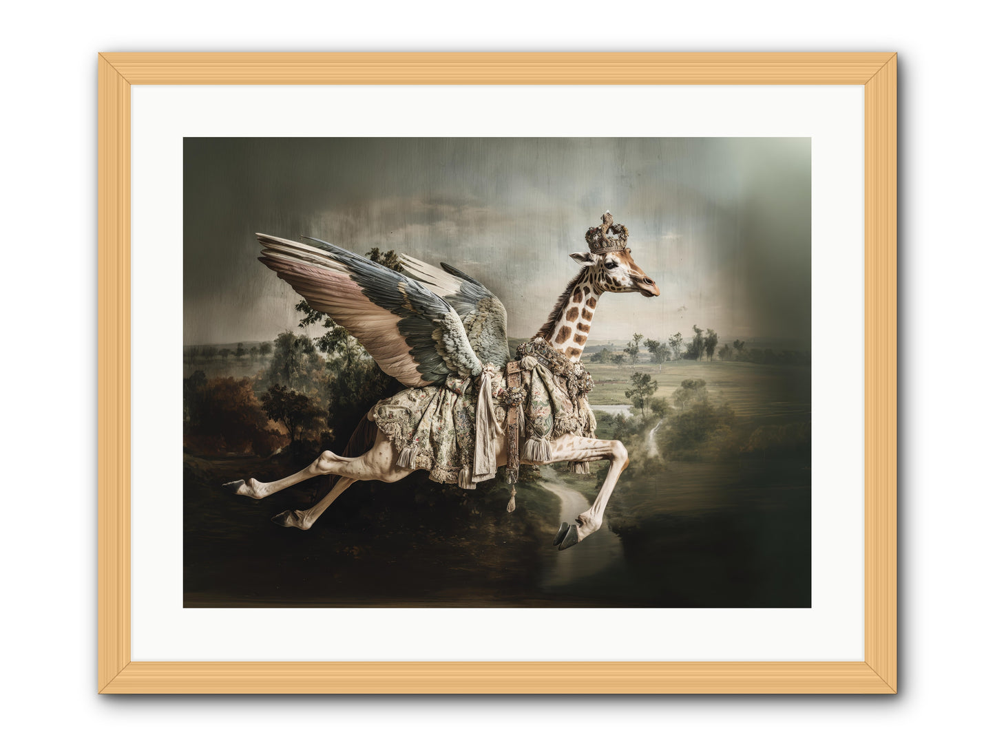 The Meadow of Second Chances -- Framed Print - Natural 24x18