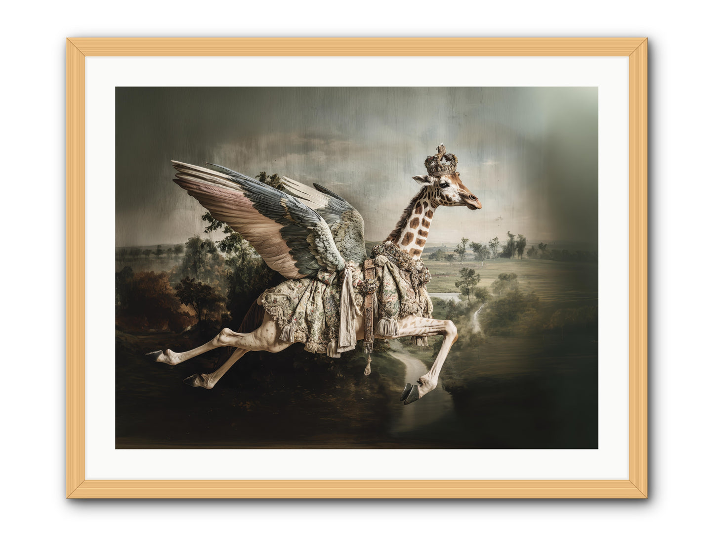 The Meadow of Second Chances -- Framed Print - Natural 32x24